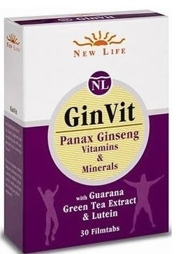 New Life GinVit Panax Ginseng Vitamin Mineral